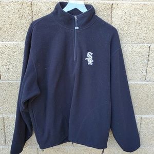 Antigua White Sox fleece Half Zip Sweater